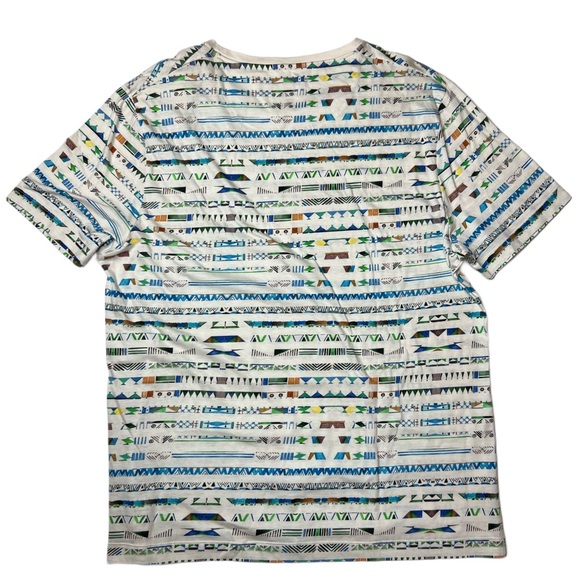 NWOT Missoni Multicolor short sleeve tribal striped cotton t-shirt |Euro XL US L - Picture 3 of 5